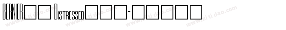 BERNIER__ Distressed生成器字体转换